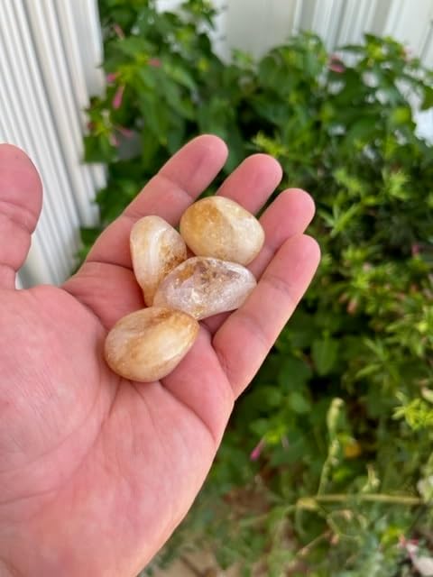 Special0213 Orange Citrine Tumbled Stones for Fountain
