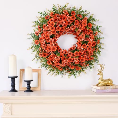 26 Inch Fall Wreath for Front Door Autumn Decor