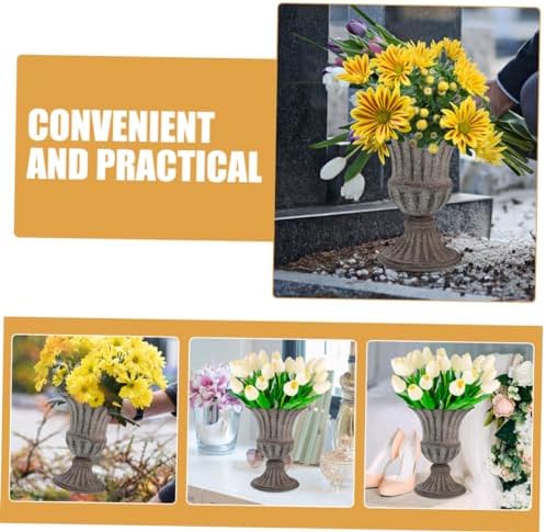 Vintage Style Decorative Metal Flower Vase for Home Table Centerpiece