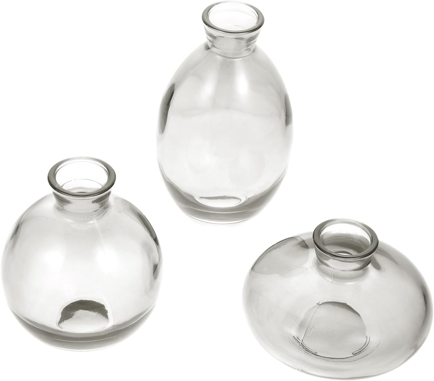 PRETYZOOM 3 Pack Hydroponic Glass Vases for Home Office Decor