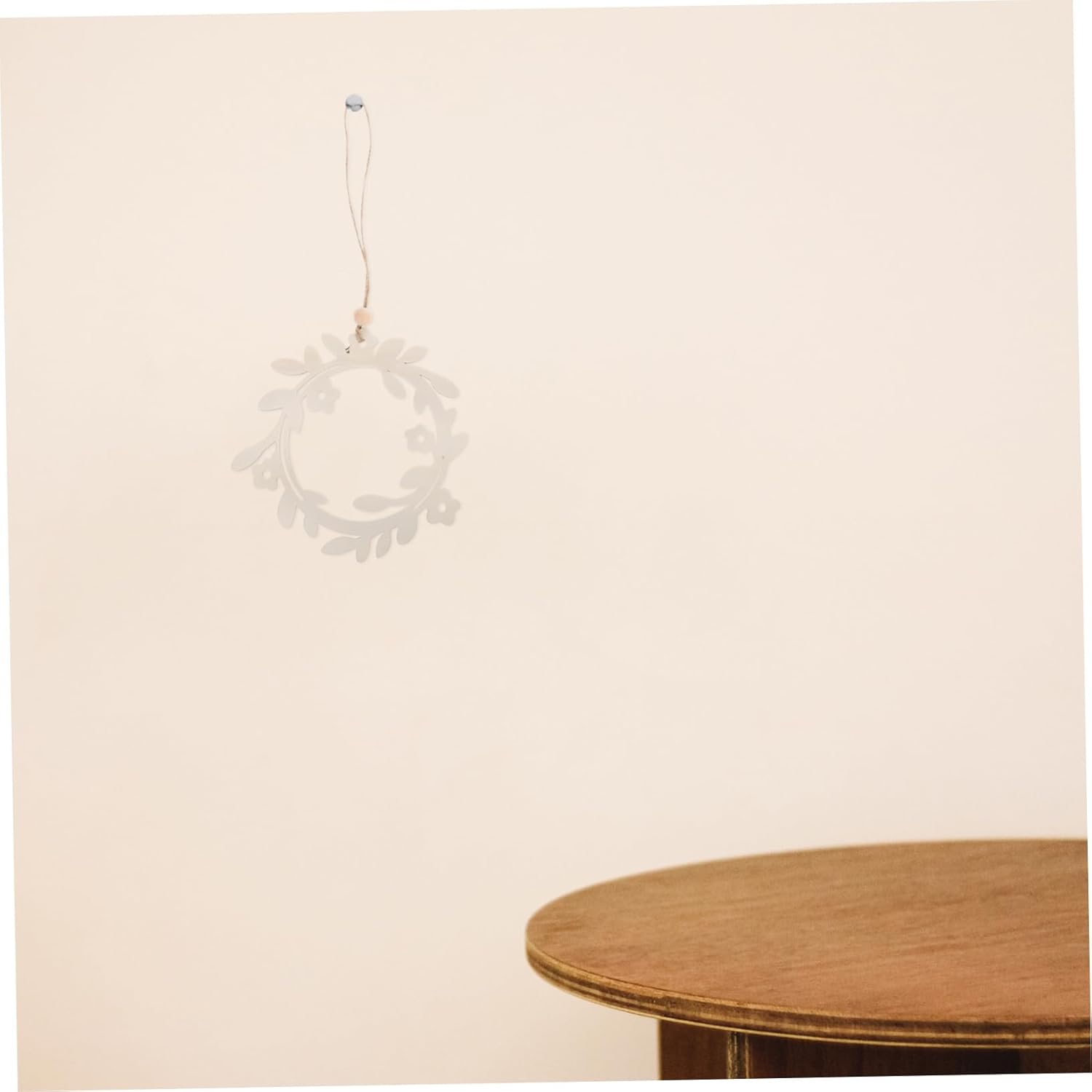 Boho Wreath Wall Decor Handcrafted Wooden Wreath Nordic Style Home Accent