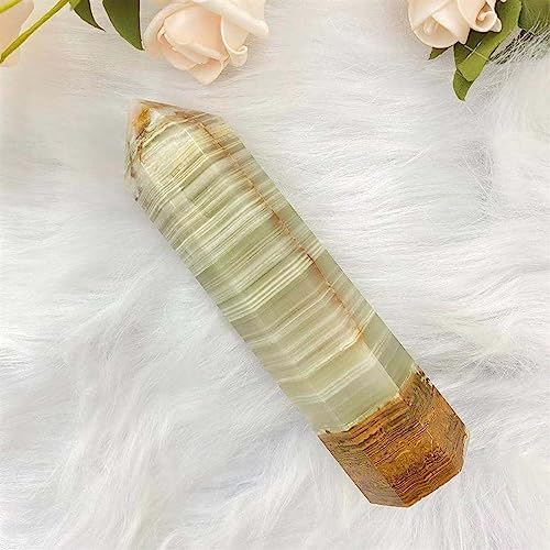 KatLin Natural Afghan Jade Crystal Square Obelisk Reiki Healing Home Decor Ornament