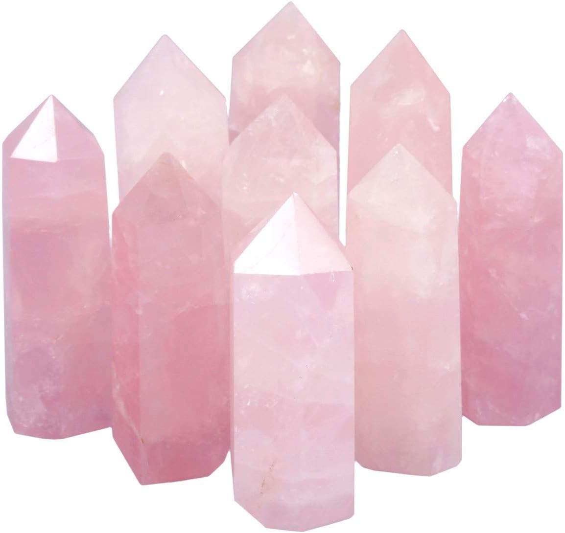 SUNYIK 7 Chakra Crystal Wishing Bottle Set and Healing Wand