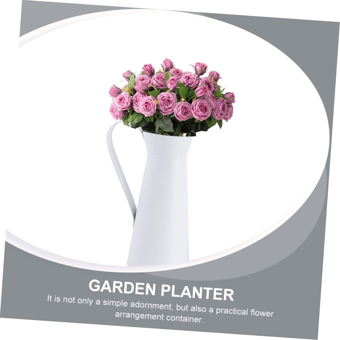 Balacoo 2pcs Simple Iron Flower Vase for Home Decor