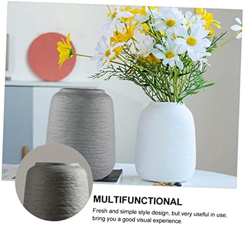 Alipis Nordic Threaded Ceramic Vase for Home Decor