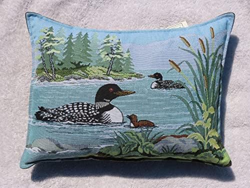 Balsam Fir Tapestry Sachet Pillow Loon Lake 9x12