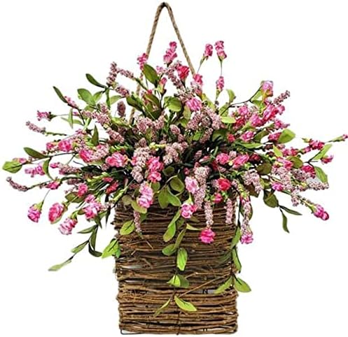 Pink Berry Wildflower Door Wreath - Spring Summer Decor