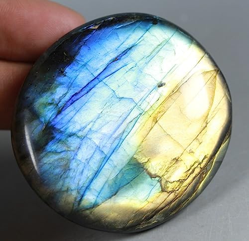72G Royal Blue Yellow Flash Labradorite Spectrolite Form Stones