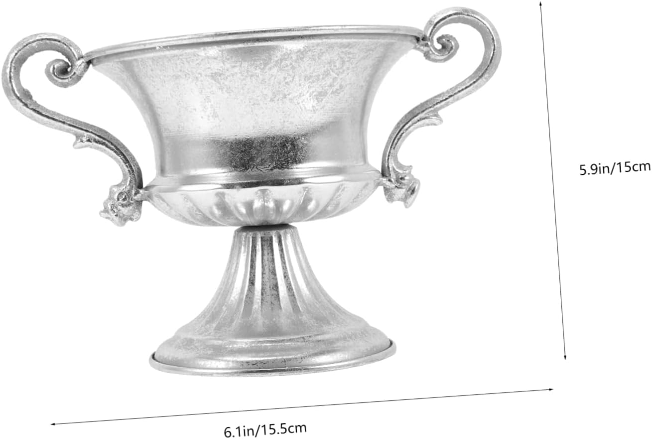 Unique Surface Silver Vase Decor for Plant and Flowers