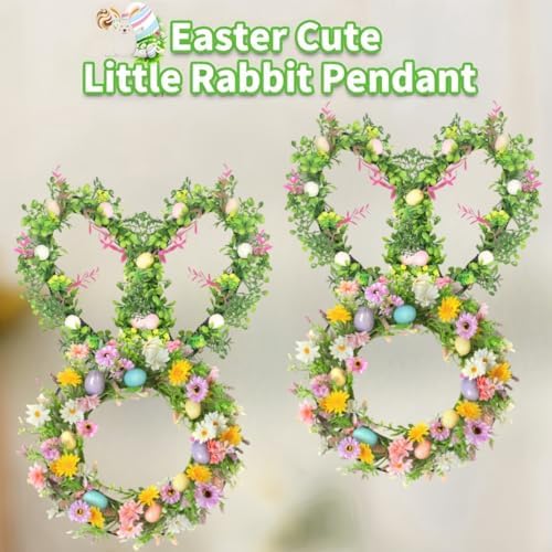 6 Pcs Bunny Wreath Frame for Easter DIY Indoor Outdoor Decor