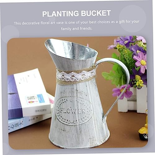 Vintage Floral Vase for Rustic Decor