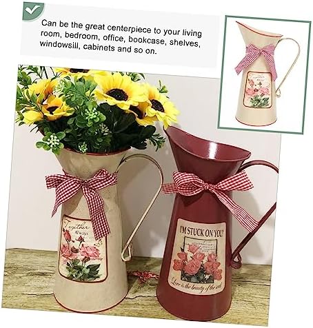 Balacoo Vintage Flower Bucket Rustic Decorative Vase