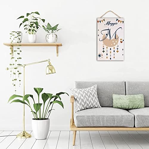 WengBeauty Personalized Wooden Monogram Sign