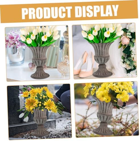 Vintage Style Decorative Metal Flower Vase for Home Table Centerpiece