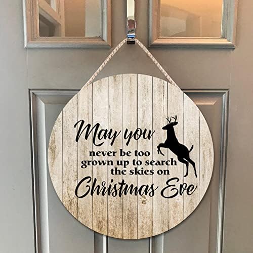 Farmhouse Front Door Hanger Funny Wood Sign 10x10