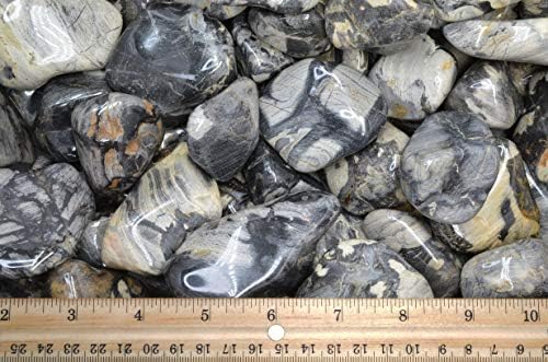 Fantasia Silver Leaf Jasper Stones 18 Lbs - 15 to 225 Inches