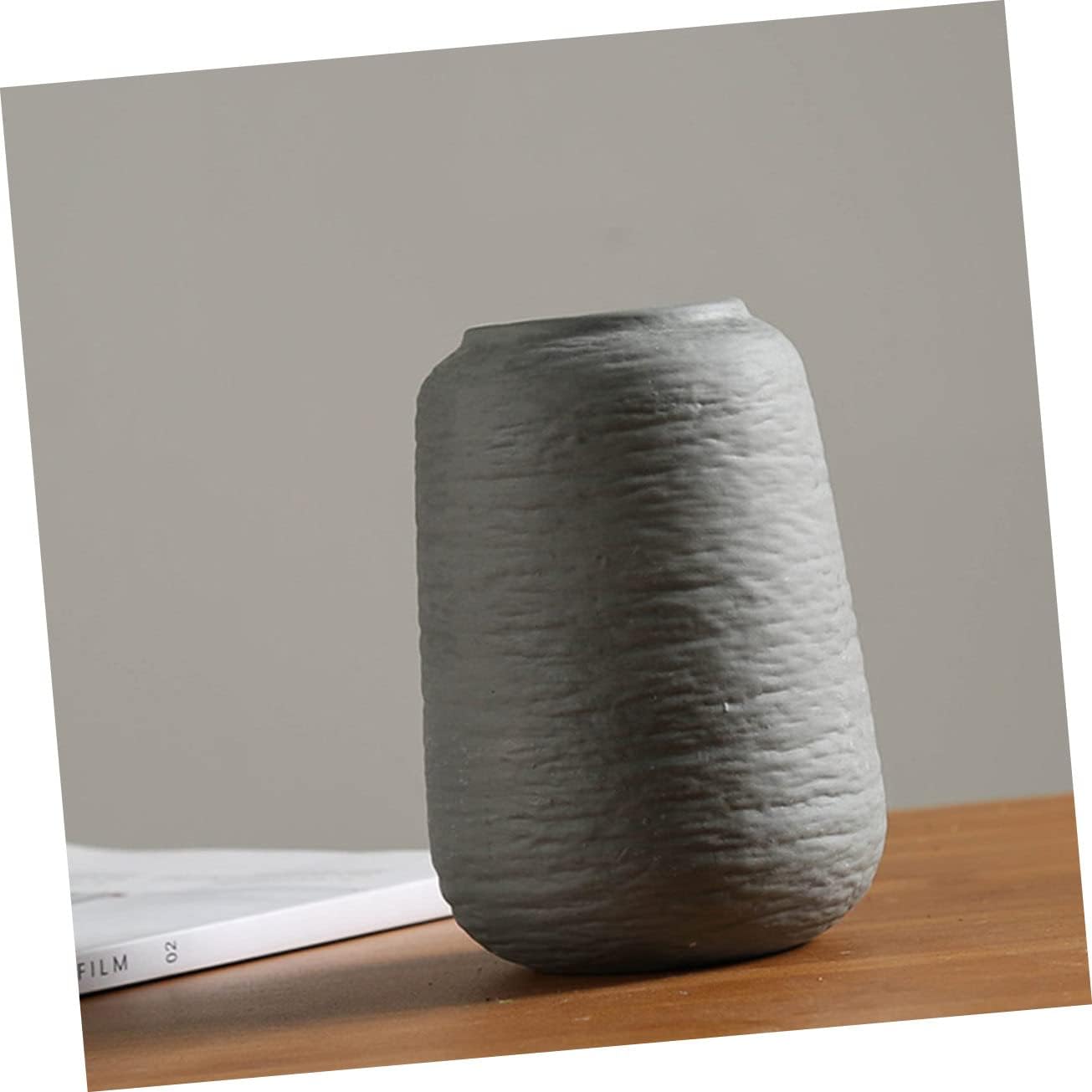 Alipis Nordic Threaded Ceramic Vase for Home Decor