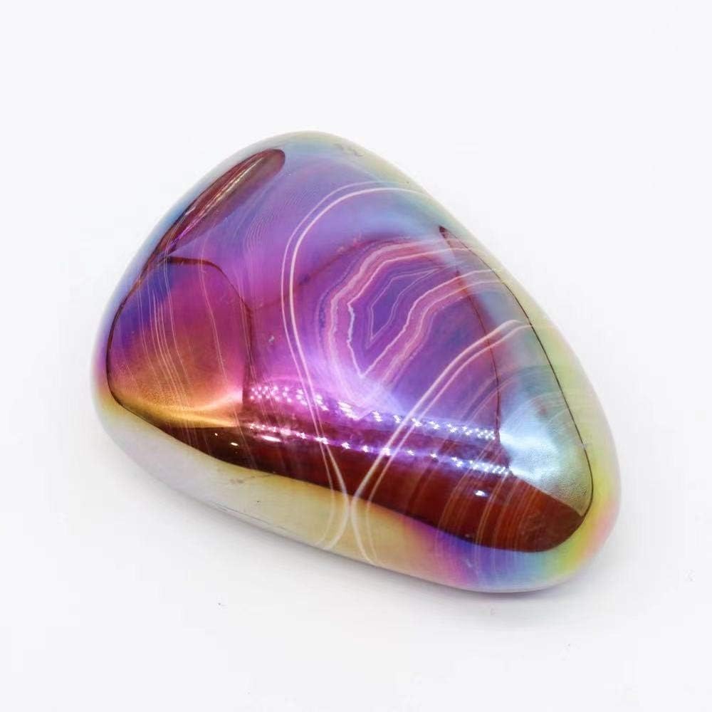 1pc Natural Polished Angel Agate Palm Stone for Reiki and Home Dcor