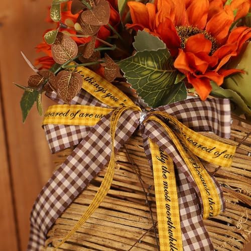 Fall Sunflower Wreath for Front Door 32cm
