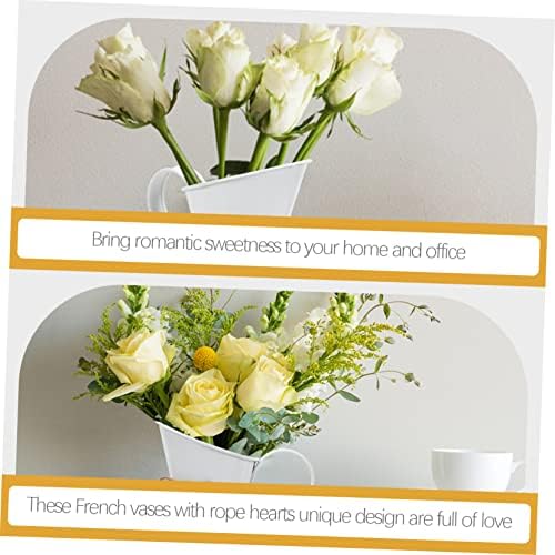 Nordic Blackboard Flower Bucket Rustic Metal Vase