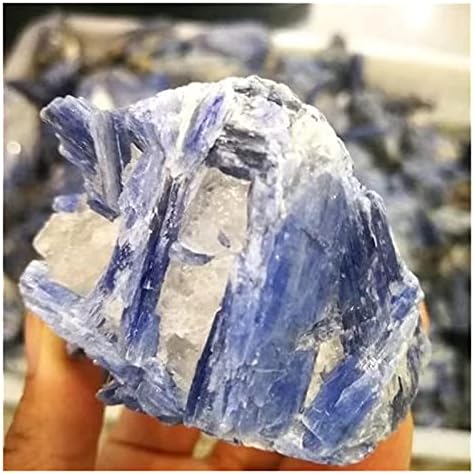 FIDEMM Natural Cyanite Quartz Crystal Cluster Rough Stone for Decoration