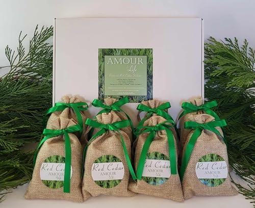 Premium Red Cedar Sachet Gift Box 8 Scented Sachets