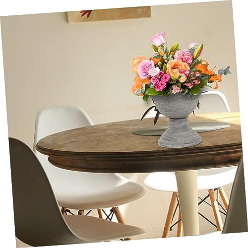 UPKOCH Vintage Metal Flowerpot for Dried Flowers Decorative Vase for Home Decor and Weddings