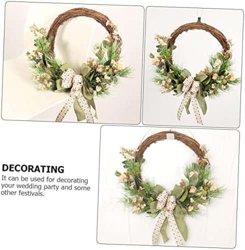 1pc Lifelike Artificial Wreath for Front Door Decor