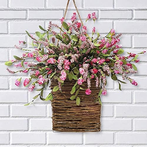 2025 New Basket Wreath Cream Hydrangea Front Door Decor