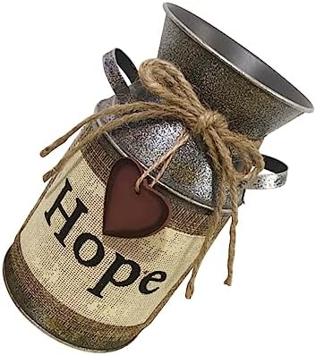 Balacoo Iron Flower Pot Handle Rustic Vintage Vase