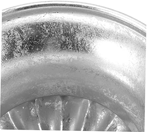 Vintage Silver Footed Vase Chinoiserie Design