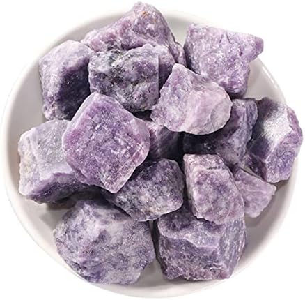 Natural Purple Lepidolite Rough Stone Reiki Healing Specimen Home Decor