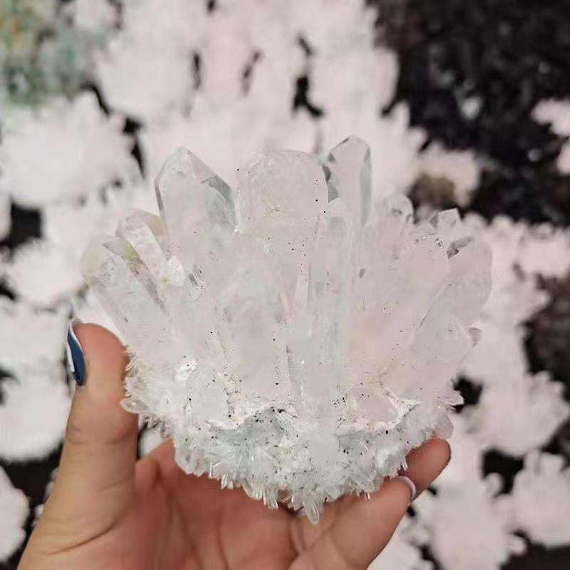 Natural Healing Clear Quartz Rock Cluster Gift for Feng Shui Decor