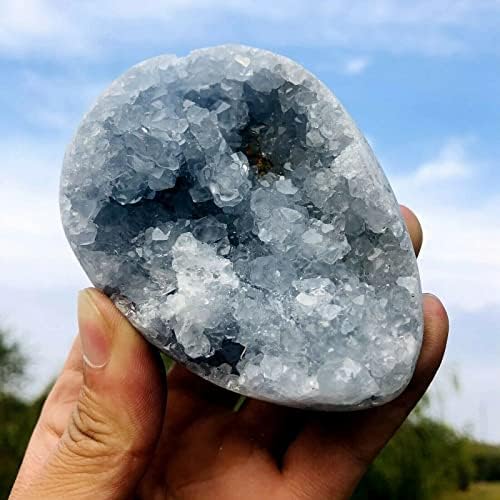 PEKMAR Natural Blue Lapis Lazuli Crystal Geode 300-400g Home Decor