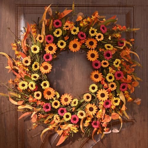 Waipfaru Fall Wreath 22 Inch Door Decor