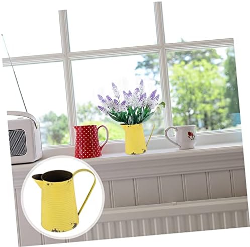 UPKOCH Vintage Iron Flower Vase for Home Decor