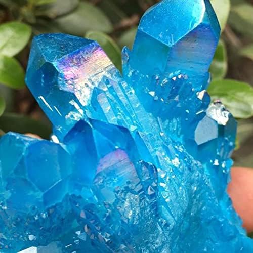 Blue Angel Aura Crystal Cluster Ornament Decor Gift