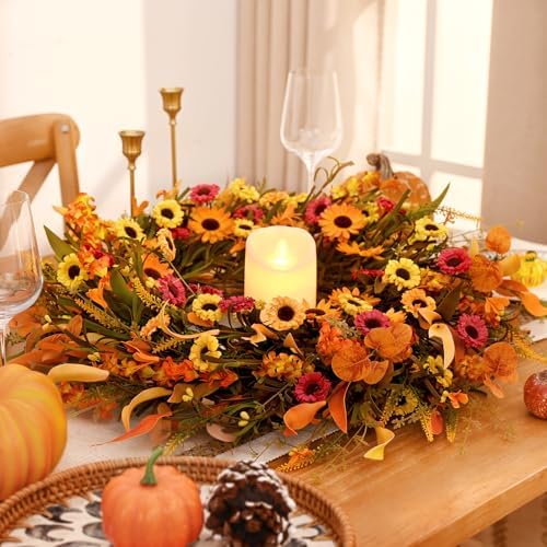 Waipfaru Fall Wreath 22 Inch Door Decor