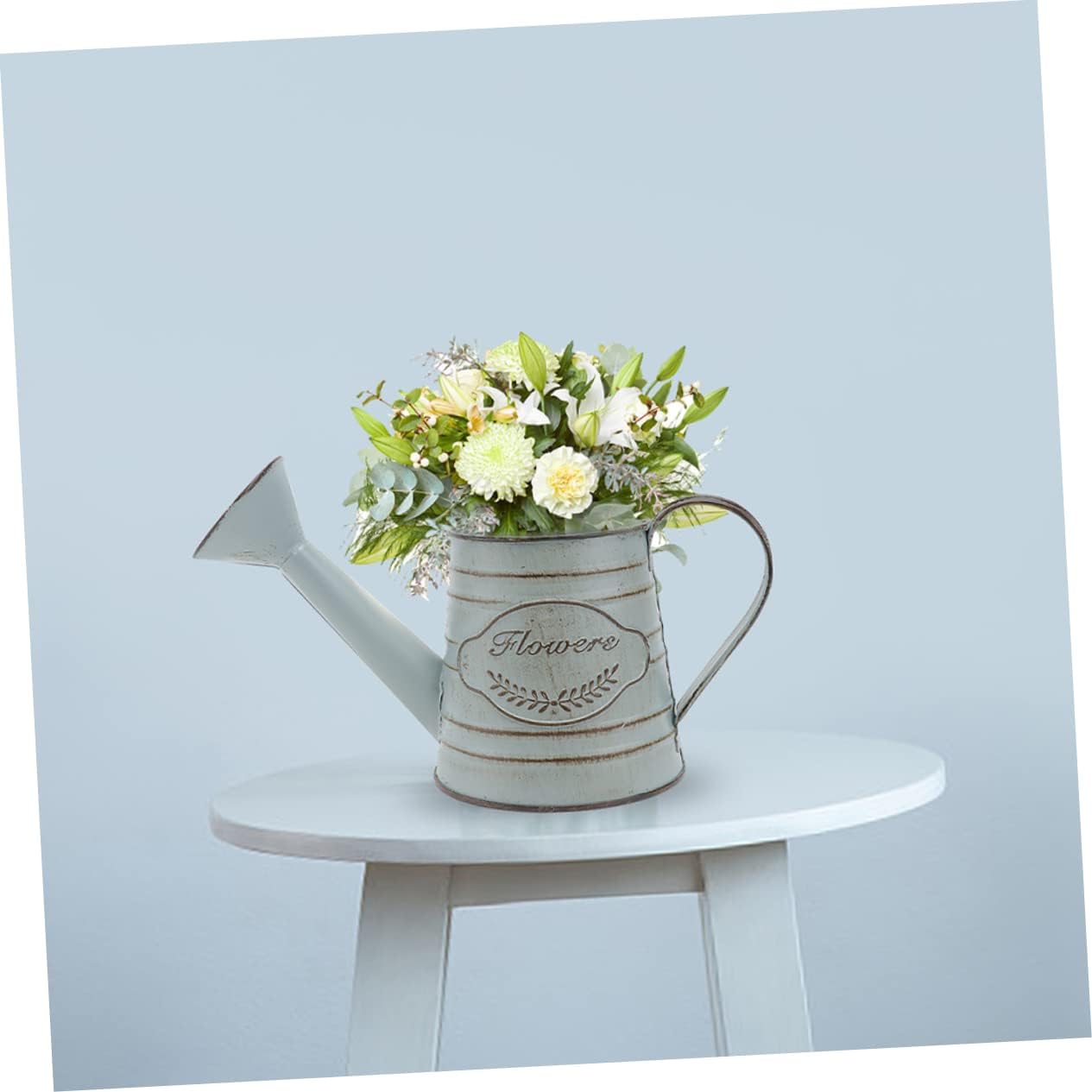 Balacoo 2pcs Vintage Rustic Iron Flower Vase Decor