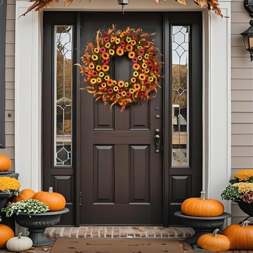 Waipfaru Fall Wreath 22 Inch Door Decor