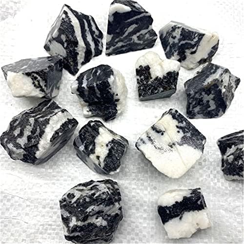 FIDEMM Natural Crystal Rough Zebra Stone for Home Decor