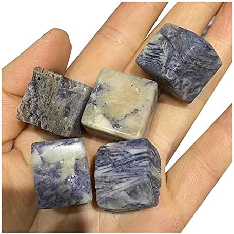 PEKMAR Violet Square Crystal Quartz Tumbled Stones 300g