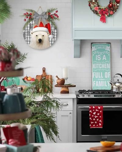 LooPoP Welcome Sign Door Christmas Wreath Decor