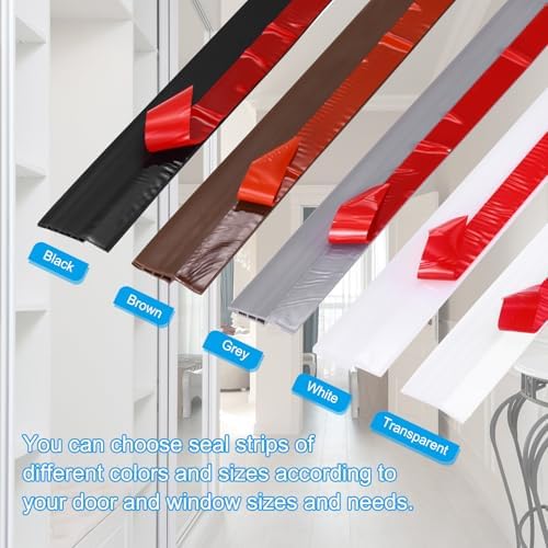 PATIKIL Door Draft Stopper 2 Pack 33FT Gray