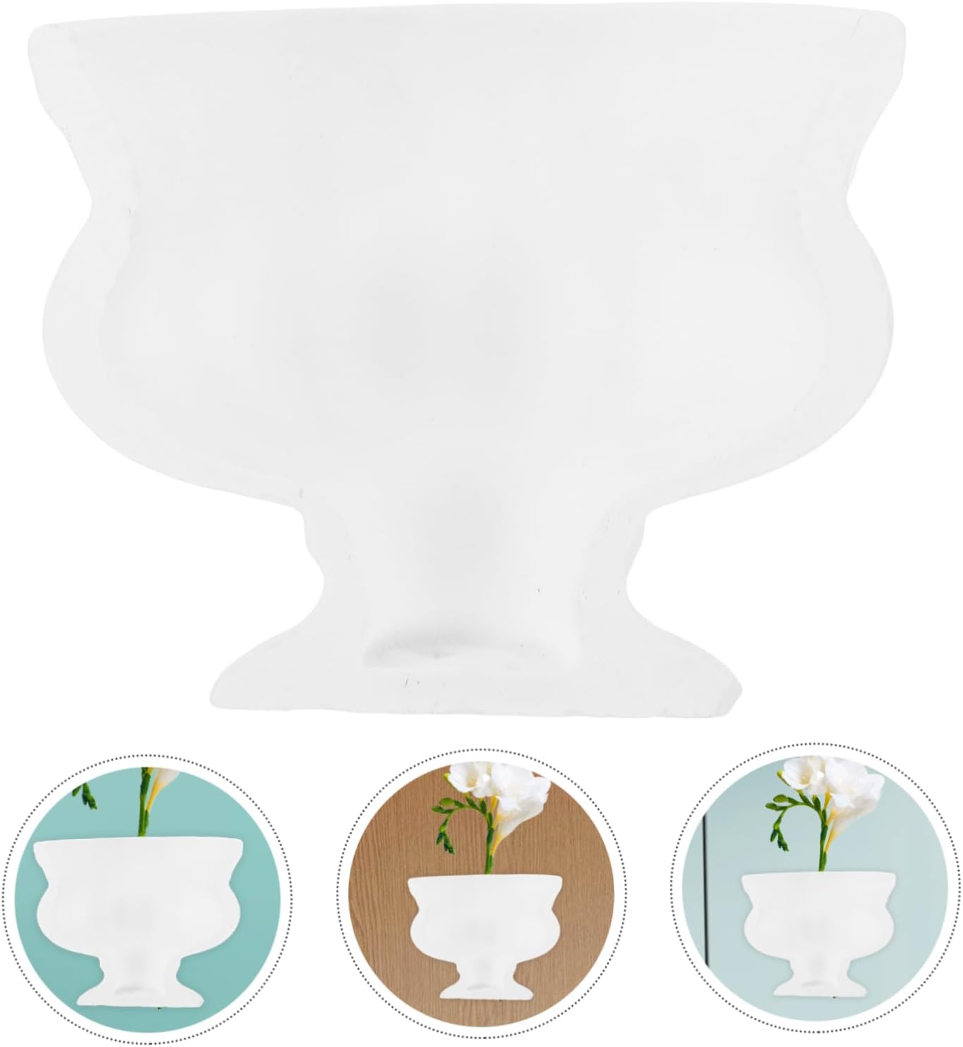 MERRYHAPY Half Vase Flower Pot Retro Planter for Home Decor