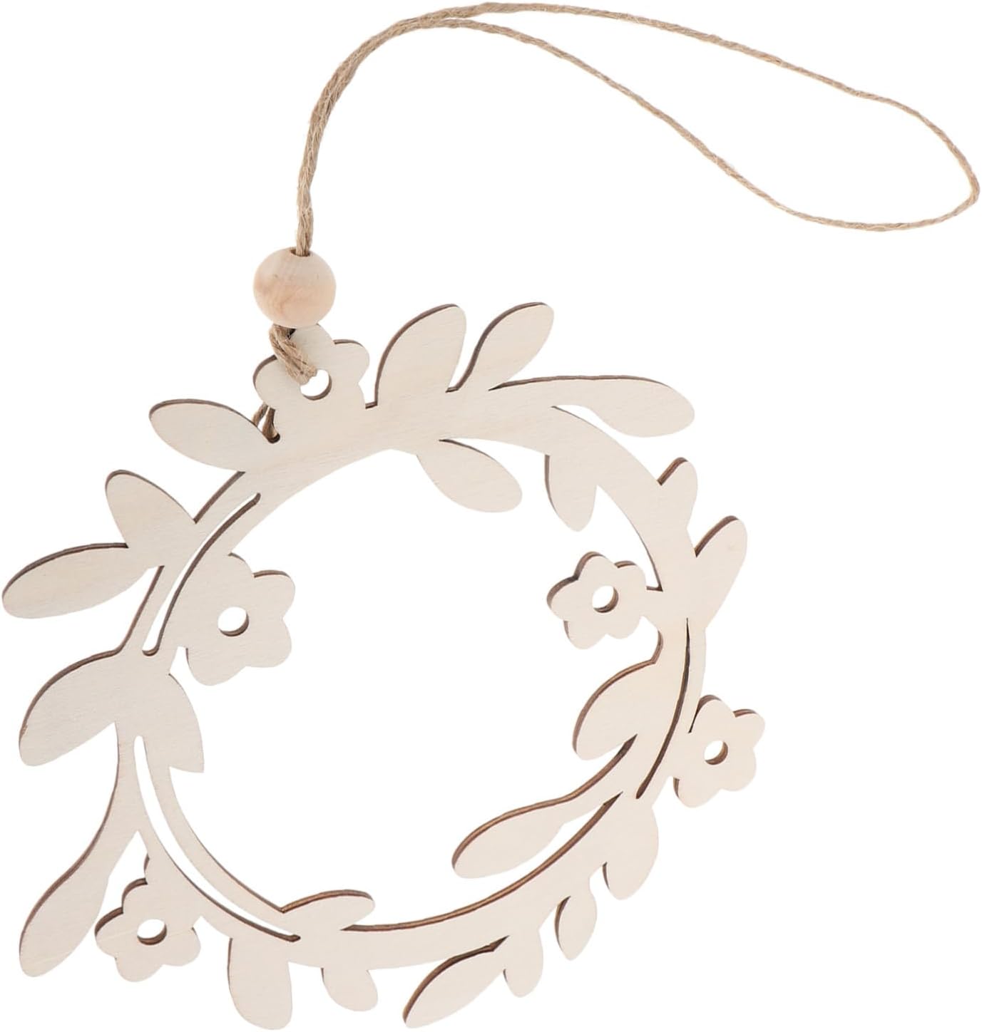 Boho Wreath Wall Decor Handcrafted Wooden Wreath Nordic Style Home Accent