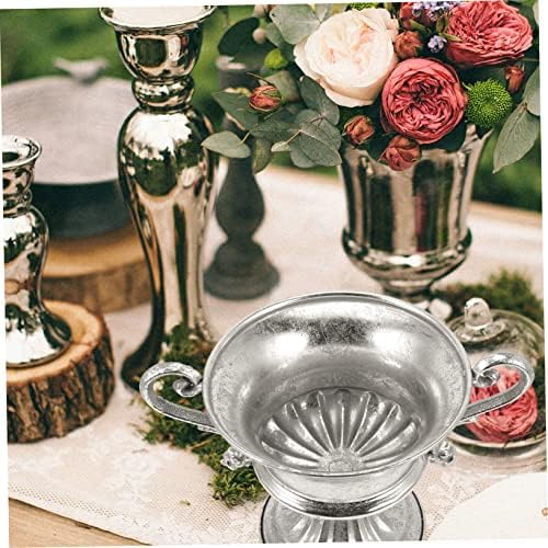 SUPVOX Vintage Iron Flower Vase for Home Decor