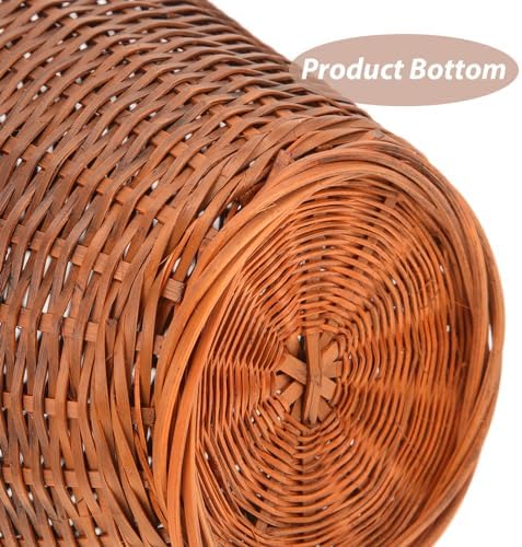 PRETYZOOM Rattan Woven Flower Vase Rustic Farmhouse Decor