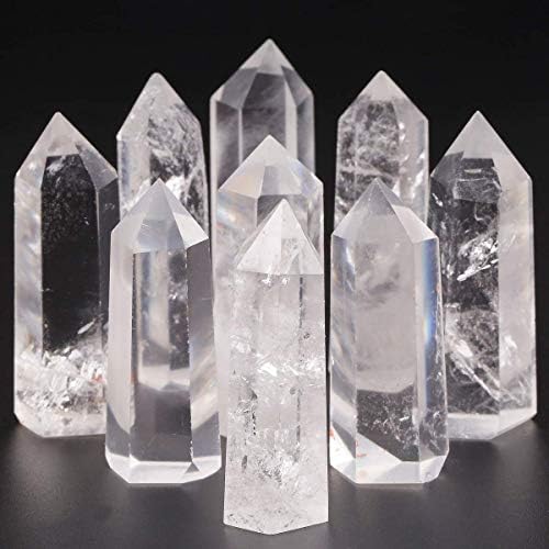 SUNYIK 7 Chakra Crystal Wishing Bottle Set and Healing Wand