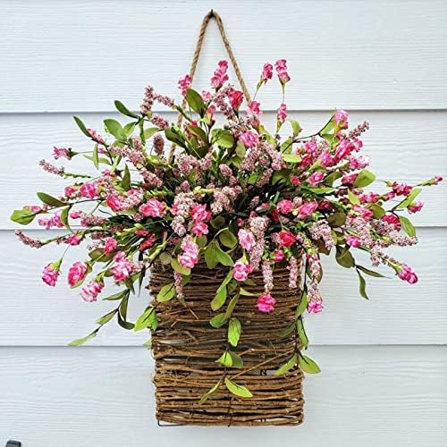 Pink Berry Wildflower Door Wreath - Spring Summer Decor
